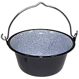 Ungarischer Gulaschkessel aus bruchsicherem Emaille Outdoor Camping Lagertopf verschiedene...
