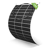 ECO-WORTHY Solarpanel, 130 W, 12 V, weich, monokristallin, flexibel,...