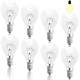 8 Stück Backofenlampe: 40W E14 230V Backofen Glühbirne Ofenlampe Kochbirne Tropfenlampe...