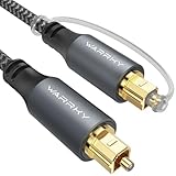 WARRKY Optisches Audiokabel, Optical Audio Cable, [Nylon Geflochten, Vergoldeter...