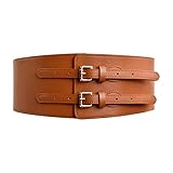 Wisebom Damen Elastischen Korsett Gürtel Breiter, Vintage Gürtel Breit Leder...