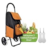 Coastech Einkaufswagen I Ergonomischer, Klappbarer Shopping Trolley mit 45L...