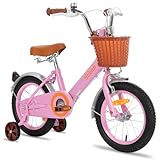 STITCH 14 Zoll Kinderfahrrad für 3 4 5 Jahre Mädchen, Kinderfahrrad mit...