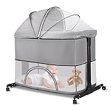 Sinbide Foldable Babybett Laufstall 3 in 1 Funktionelles Babybett Höhenverstellbare...
