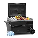 SMETA Kompressor kühlbox 12/24V 50L, Auto Kühlbox, Kompressor Kühlschrank...