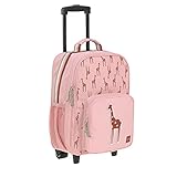 LÄSSIG Kinder Trolley Kindergepäck Reisekoffer mit Packriemen und Rollen ab 3 Jahre, 22...