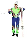 WILBERS & WILBERS 5495 - Retro Skianzug mit 80er Jahre Print für Herren, Skioverall,...