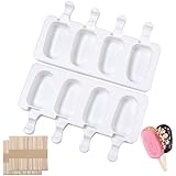 Eisformen Silikon Formen,Stieleisformen,BPA Frei Kuchen Eis am Stiel Backform, Popsicle...