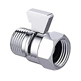 KES Duschkopf Absperrventil Eckventil Ventil Wasserstopper Dusche G1/2 Messing...