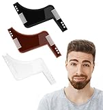 3 Stück Bart Schablone, Bartschablone Herren Bartschablone Fachmann für...