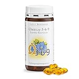 Sanct Bernhard Omega-3-6-9 Leinöl-Kapseln | Mit reinem Bio-Leinöl | 180...