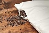 Merino Wool ECCO Buchweizenschalen-Kissen, 100 % Bio-Kissen, Baumwollbezug, Bettkissen (50...
