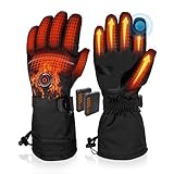 MRAWARM Beheizbare Handschuhe, 5V 6000mAh Elektrische USB Wiederaufladbare Beheizte...