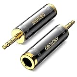 ANDTOBO 2er-Pack 1/4'' auf 3,5 mm Stereo Reinkupfer Kopfhöreradapter, 3,5 mm...