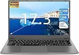 SGIN 17 Zoll Laptop Windows 11 Home, 12GB RAM 512GB SSD ROM Laptop, Celeron...