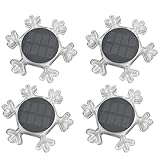 Xbsduih Solar-Bodenleuchten, 4er-Pack Bodeneinbauleuchten, 6 LED-Gartenleuchten,...