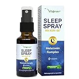 Sleep Spray 50 ml - Melatonin Komplex mit Ashwagandha Extrakt (KSM-66®), Passionsblume,...