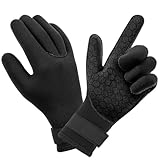 AUAUY Neopren Tauchhandschuhe, 3mm Warm und Flexibel, Schwimmhandschuhe Mit Anti-Rutsch...