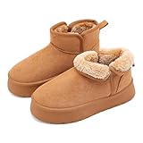 Pelbiuqik Schneeschuhe Boots Women Winter Snow Shoes, Winterstiefel Damen...
