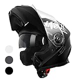 Westt Klapphelm Flip up Motorradhelm Integralhelm Herren Damen mit verstärktem...