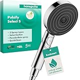 hansgrohe Pulsify Select S - wassersparender Duschkopf 6,9 l/min (EcoSmart),...