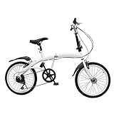 Jolre 20' 6-Gang Faltrad, Klapprad, Klappfahrrad Erwachsene, Outdoor-Sport-City-Bike,...
