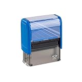Stempelfritz Imprint 12 skyblue - 47x18mm - 5 Zeilen - Selbstfärbender Stempel...