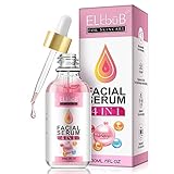 4 IN 1 Serum Gesicht mit Vitamin C/E Niacinamide Hyaluron - Gesichtsserum mit Organischen...