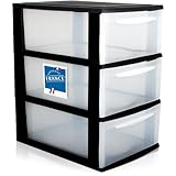 Schubladenbox A4 Schubladenschrank Kunststoff Schreibtisch Organizer mit 3...