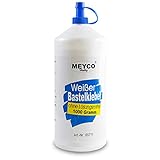 Meyco weißer Bastelkleber 1000 g - trocknet transparent - ohne Lösungsmittel - für...