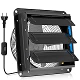HG Power 250mm Shutter Abluftventilator Industrie Wandventilator mit Maschensieb...