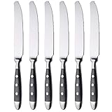 GRÄWE Tafel-Messer 6er Set - Menümesser aus geschmiedetem Edelstahl, rostfrei,...