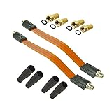Premium X 2x Sat Fensterdurchführung 4x F-Stecker 4x Gummitüllen Flach Kabel...