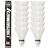 Badminton bälle Badminton Federbälle 12 Stück, Geschwindigkeit 77，Hurrikan...