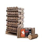 HEIZFUXX Holzbriketts Hartholz Nestro XL Kamin Ofen Brenn Holz Heiz Grill Smoker...