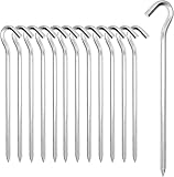 Zeltheringe, 【14/26Packung】 Heavy-Duty 18cm Zelt Heringe Metall Zelthaken Aluminium...
