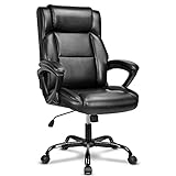 BASETBL Chefsessel Bürostuhl 200kg, Schreibtischstuhl Ergonomisch PU Leder XXL breite...