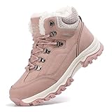 TARELO Winterschuhe Damen Rutschfest Winterstiefel Rosa 39