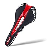 HNVNER Fahrradsattel,Komfortabler Cityrad Sattel Hohl Ergonomisch Fahrradsitz...