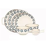 VejiA Vintage Keramik Komplettes Besteckset Speiseteller Kuchenteller Salatschüssel...