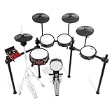 Alesis Nitro Ultimate Elektronische Schlagzeug mit Dual-Zone Quiet Mesh Pads,...