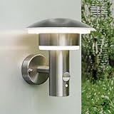 NBHANYUAN Lighting® LED 4 Modi Außenlampe mit Bewegungsmelder und Dämmerungsschalter...