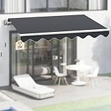 arvioo Markise Gelenkarmmarkise mit Volant, Spendet Ihrem Lieblingsplatz Schatten, Markise...