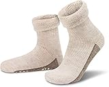 normani ALPAKA Wollsocken mit Alpaka- & Schafwolle sowie rutschfestem...