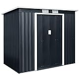 Metall Gerätehaus, Metallschuppen,203 x 183 x 117 cm Gartenhaus Schuppen mit...