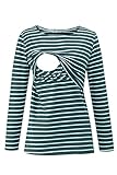 Smallshow Damen Stillshirt Umstandsmode T-Shirt Umstandstop Umstandsshirt Schwangerschaft...