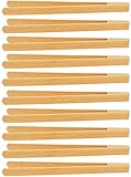 teemando® 10 X Marken Holz-Grillzange 40 cm aus Buchenholz für Wurst, Steaks und...