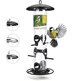 wildtier herz I Körner Vogelfutterspender 35cm - aus rostfreiem Metall, Vogel...