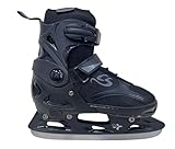 Cox Swain verstellbare Schlittschuhe Black Ice, Eislaufschuhe für Kinder, Jugendliche und...