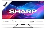 SHARP 50GR8265E - 50 Zoll Fernseher (126 cm) 4K Ultra HD 144Hz Google TV -...